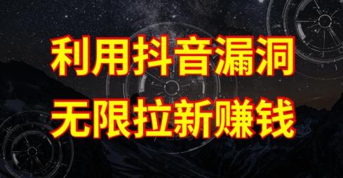 利用抖音链接漏洞，无限拉新赚钱【漏洞原理+操作流程】【揭秘】-梦想波浪