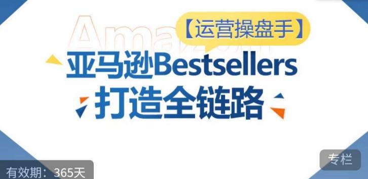 运营操盘手！亚马逊Bestsellers打造全链路，选品、Listing、广告投放全链路进阶优化-梦想波浪