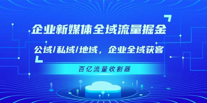 企业 新媒体 全域流量掘金：公域/私域/地域 企业全域获客 百亿流量 收割器-梦想波浪