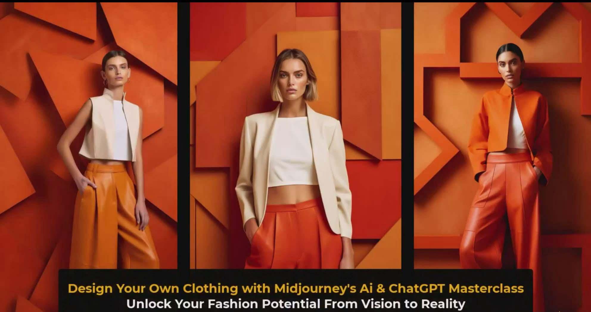 图片[3]-利用 Midjourneys Ai 人工智能设计自己的服装AI大师班-10节课-中英字幕-梦想波浪