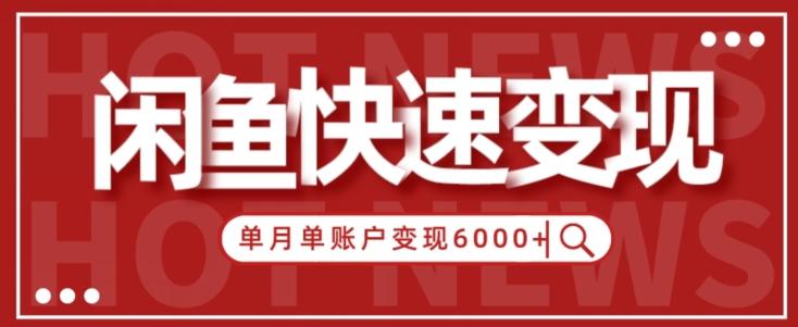 【新手项目】小白快速在闲鱼单月单账号变现6000+的秘密-梦想波浪