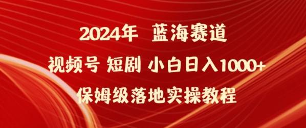 2024年视频号短剧新玩法小白日入1000+保姆级落地实操教程【揭秘】-梦想波浪