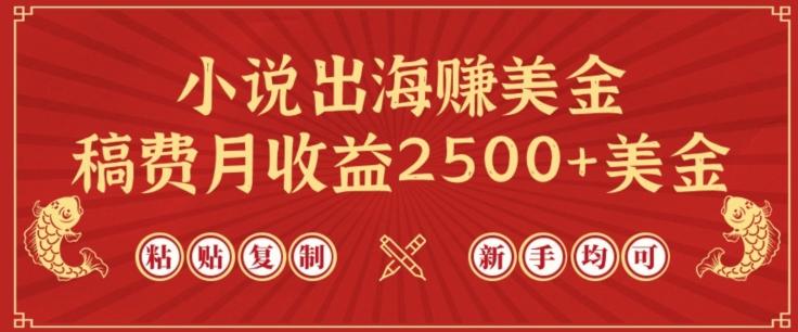 小说出海赚美金，稿费月收益2500+美金，仅需chatgpt粘贴复制，新手也能玩转【揭秘】-梦想波浪