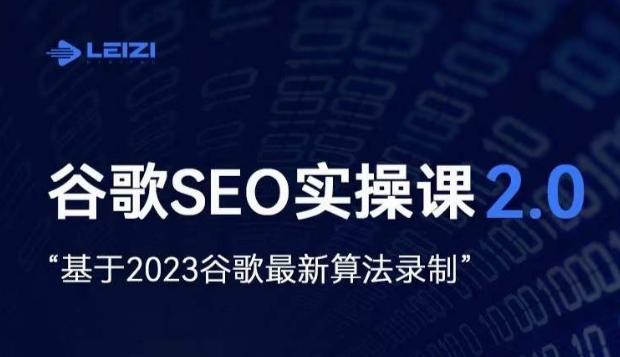 雷子·谷歌SEO 2.0实战课,独立站询盘自由必备,基于2023谷歌最新算法录制-梦想波浪