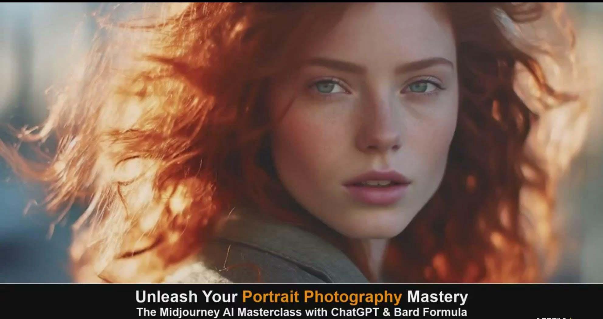 图片[2]-(9312期)Midjourney v5 ChatGPT 和 Bard AI人工智能人像摄影大师班-15节-中英字幕-梦想波浪