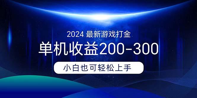 2024最新游戏打金单机收益200-300-梦想波浪