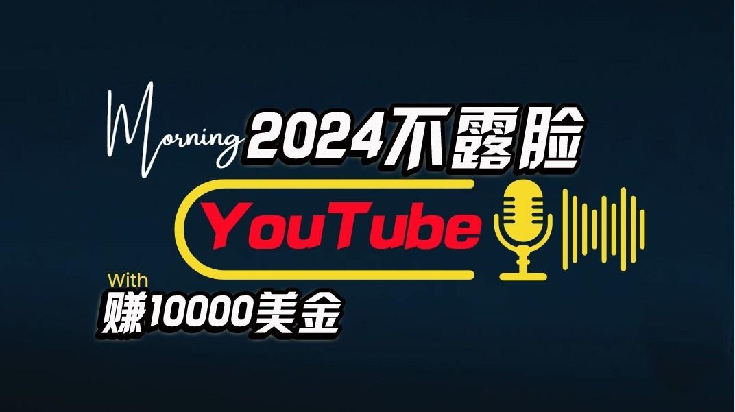 AI做不露脸YouTube赚$10000/月,傻瓜式操作,小白可做,简单粗暴-梦想波浪
