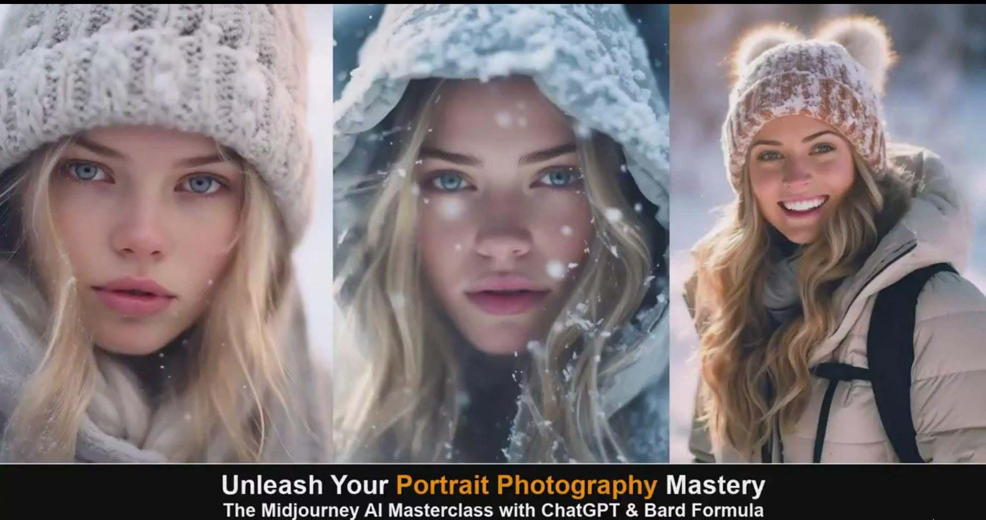 图片[5]-(9312期)Midjourney v5 ChatGPT 和 Bard AI人工智能人像摄影大师班-15节-中英字幕-梦想波浪